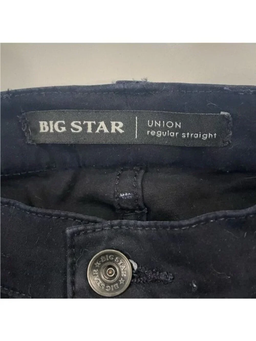 Big Star Men's Jeans Union Black Size 34R